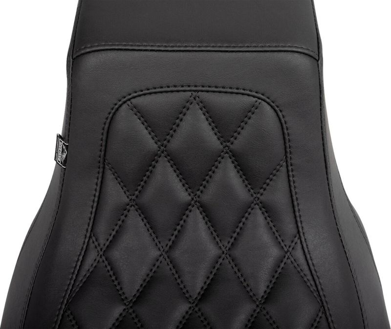 Sadel Mustang Squareback dubbel diamond svart slät Touring 23-upp
