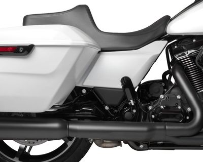 Sadel Drag Specialties Predator III slät svart vinyl Touring 23-upp