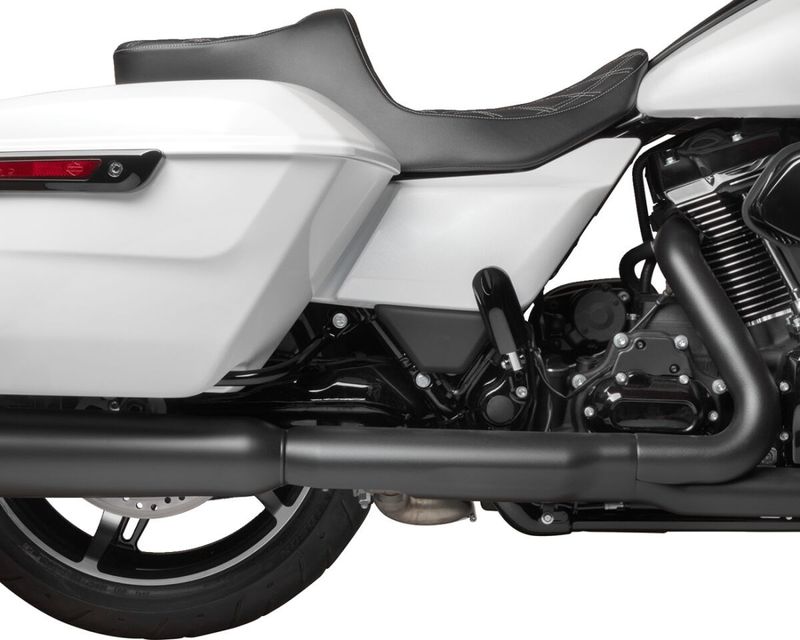 Sadel Drag Specialties Predator III dubbel diamond Touring 23-upp silver