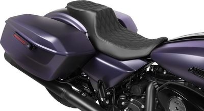 Sadel Drag Specialties Predator 2 Reach förlängd vinyl Touring 23-upp svart