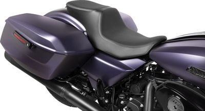 Sadel Drag Specialties Predator 2 slät läder Touring 23-upp