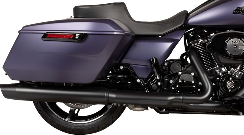 Sadel Drag Specialties Predator 2 slät läder Touring 23-upp