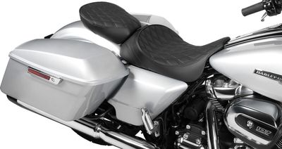 Solosadel bak Drag Specialties dubbel diamond svart Touring 96-23