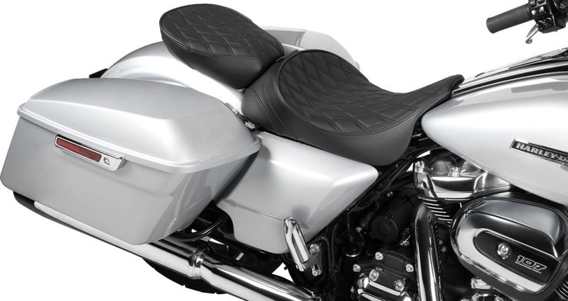 Solosadel bak Drag Specialties dubbel diamond svart Touring 96-23