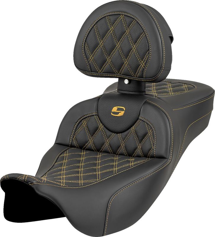 Sadel Saddlemen Roadsofa Reach Sofa förlängd guld Touring 08-upp 808-07B-184B7
