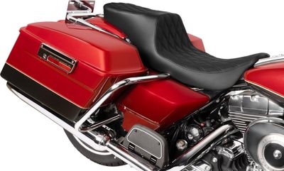 Sadel Drag Specialties Predator 2 dubbel diamond Touring 96-07 svart