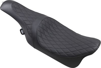 Sadel Drag Specialties Caballero 2 Style Solar vinyl diamond svart