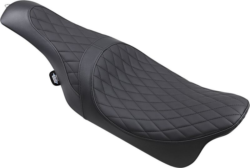 Sadel Drag Specialties Caballero 2 Style Solar vinyl diamond svart