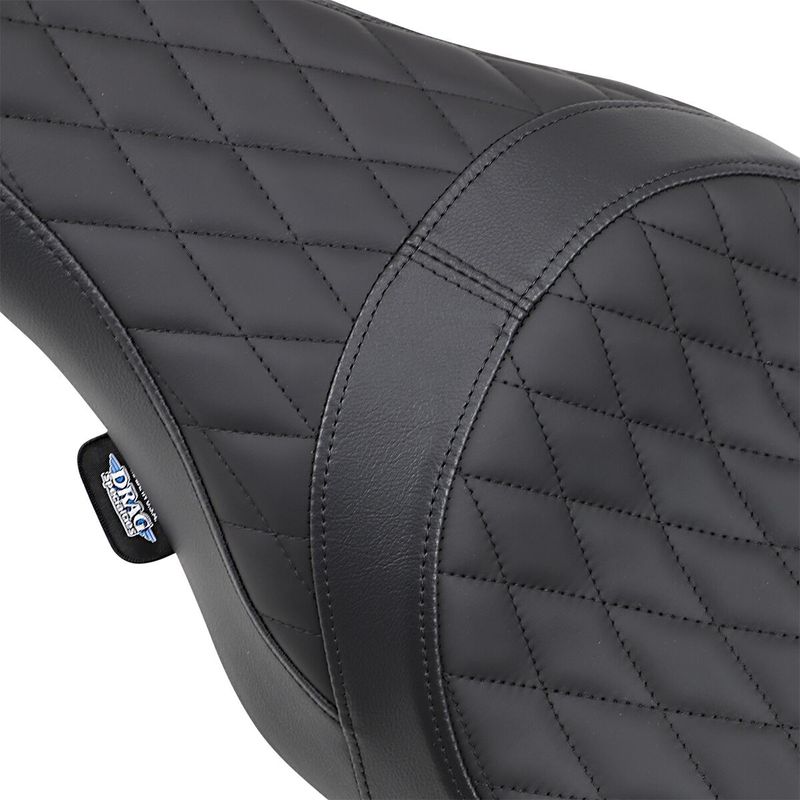 Sadel Drag Specialties Caballero 2 Style Solar vinyl diamond svart