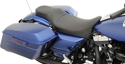 Sadel Drag Specialties Reach 2 Predator förlängd svart Touring 08-24, Trike 14-19