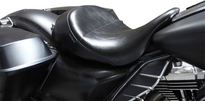 Solosadel fram Le Pera Aviator slät svart fram Touring 08-24, Trike 14-19