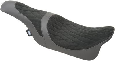 Sadel Drag Specialties Caballero 2 Forward Suede vinyl diamond svart