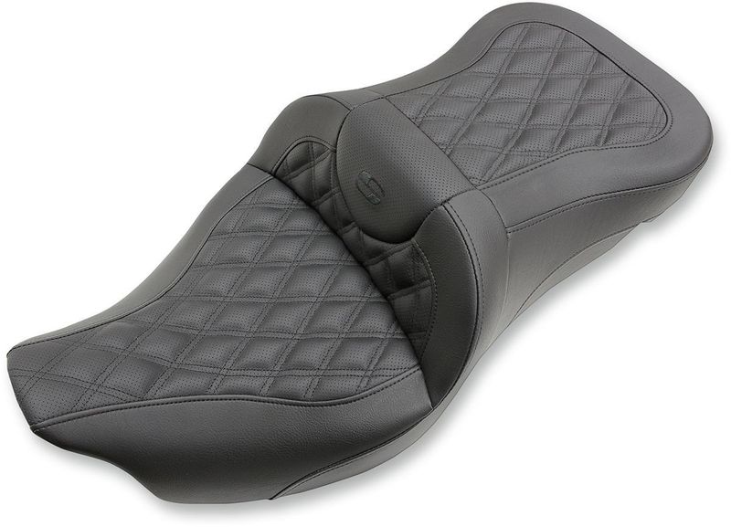 Sadel Saddlemen Reach RoadSofa Sofa Saddlegel förlängd läder svart Touring 07-24 808-07B-184