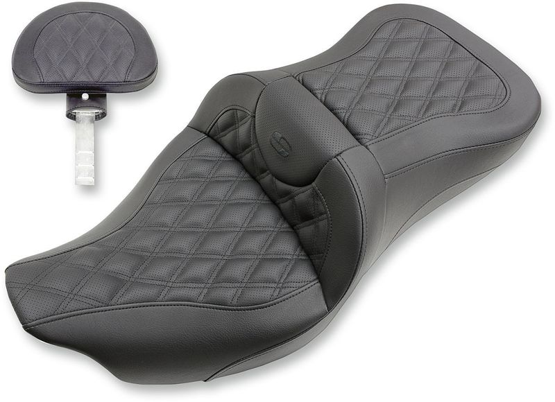 Sadel Saddlemen Reach RoadSofa Sofa Saddlegel förlängd läder svart Touring 07-24 808-07B-184BR
