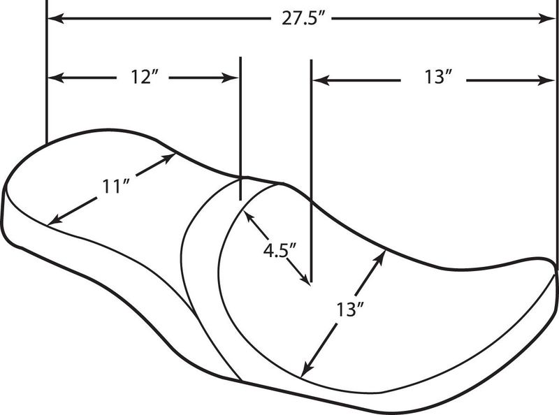 Touringsadel Drag Specialties Yaffe Touring 08-24, Trike 14-19