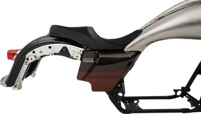 Touringsadel Drag Specialties Yaffe Razorback Touring 10-24, Trike 14-19