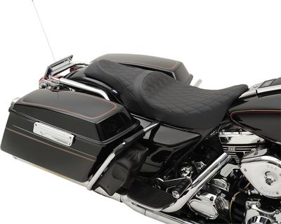Sadel Drag Specialties Caballero 2 vinyl diamond svart Touring 97-07