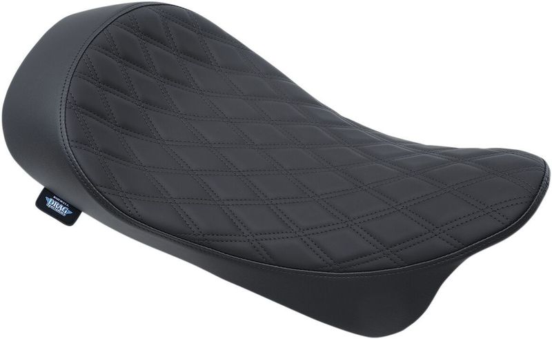 Solosadel Drag Specialties EZ-ON Low-Profile dubbel diamond H-D 08-24 svart