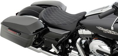 Solosadel Drag Specialties EZ-ON Low-Profile dubbel diamond H-D 08-24 silver