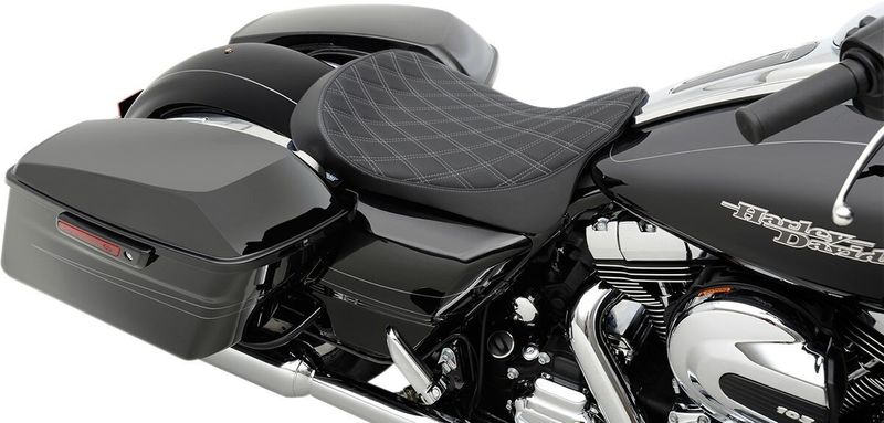 Solosadel Drag Specialties EZ-ON Low-Profile dubbel diamond H-D 08-24 silver