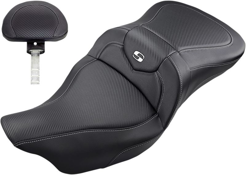 Sadel Saddlemen Roadsofa Sofa kolfiber med ryggstöd Touring 08-24