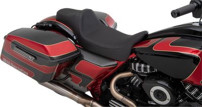 Sadel Drag Specialties Reach Predator III Extnd förlängd vinyl Touring 08-24, Trike 14-19