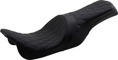 Sadel Drag Specialties Positioned Predator Touring 08-24, Trike 14-21 svart