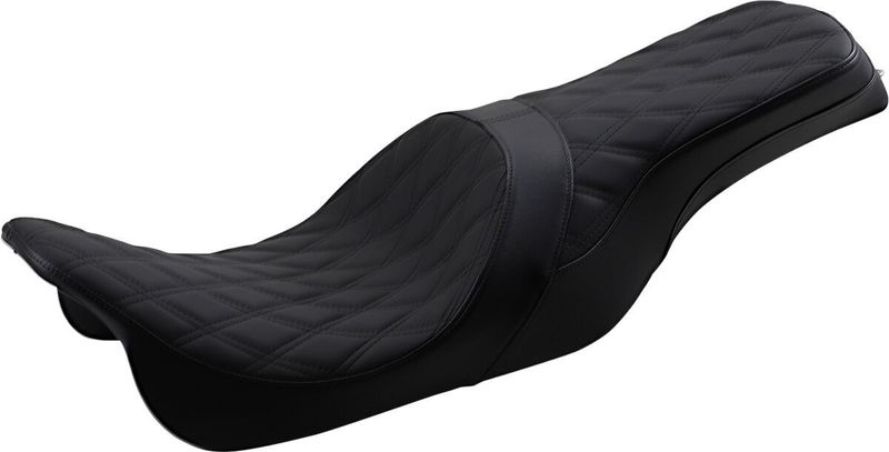 Sadel Drag Specialties Positioned Predator Touring 08-24, Trike 14-21 svart