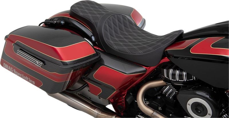 Sadel Drag Specialties Predator 2 Solr dubbel Touring 08-24 0801-1271