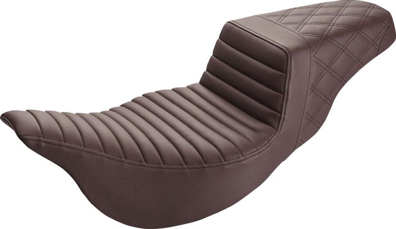 Sadlar Saddlemen Reach Step-Up Tuck Roll/lattice förlängd Touring 08-24 brun