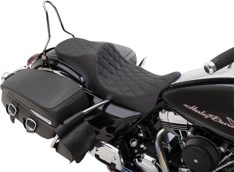 Sadel Drag Specialties Predator III 2 Ddiablk Touring 08-24, Trike 14-21