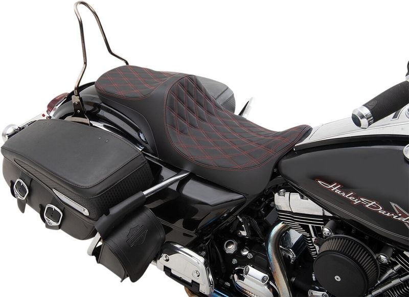 Sadel Drag Specialties Predator III 2 Ddiared Touring 08-24, Trike 14-21