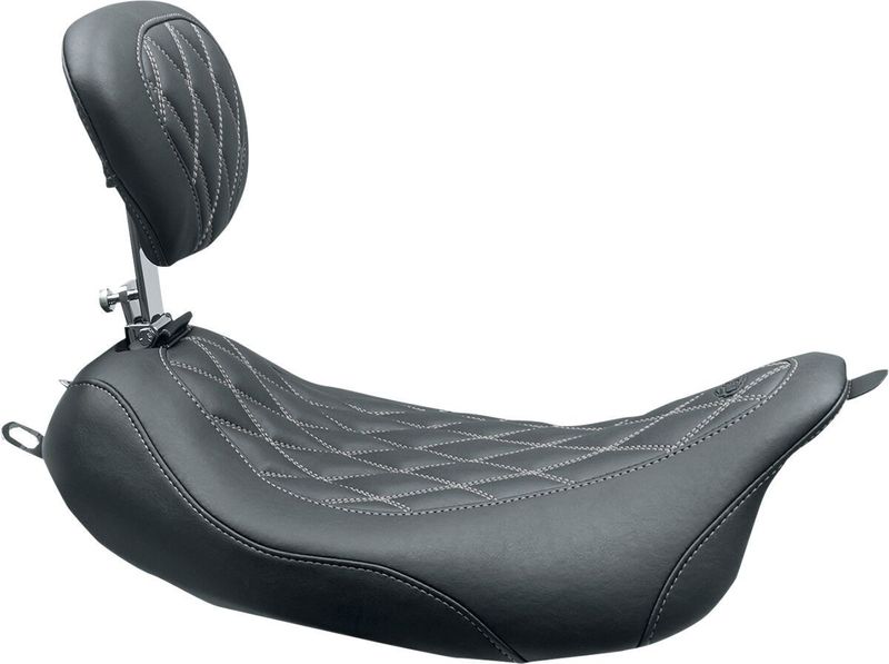 Solosadel Mustang Tripper Removable bred Touring 08-upp, Trike 14-21 blå