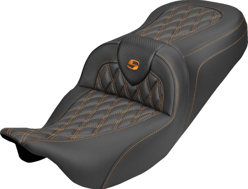 Sadel Saddlemen Roadsofa kolfiber orange Touring 08-upp 808-07B-20603