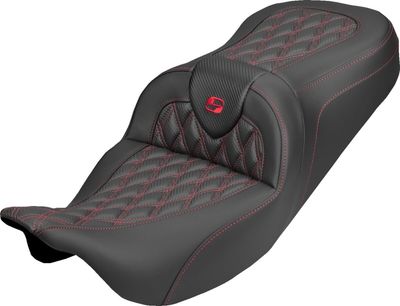 Sadel Saddlemen Roadsofa kolfiber röd Touring 08-upp 808-07B-20604