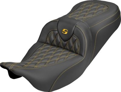 Sadel Saddlemen Roadsofa kolfiber guld Touring 08-upp 808-07B-20607