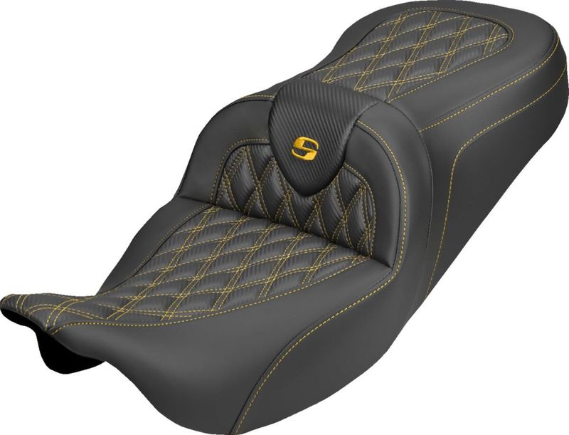 Sadel Saddlemen Roadsofa kolfiber guld Touring 08-upp 808-07B-20607