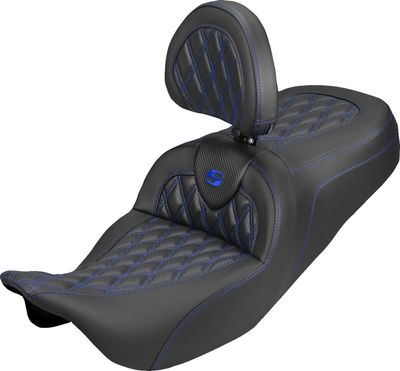 Sadel Saddlemen Roadsofa kolfiber blå Touring 08-upp 808-07B-206B1