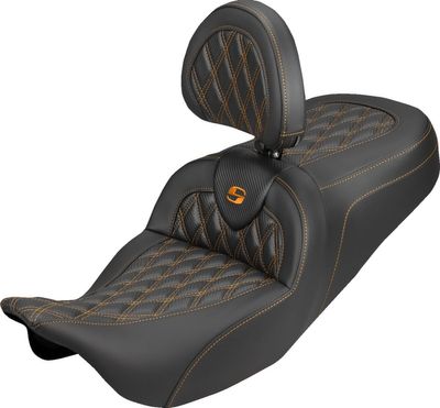 Sadel Saddlemen Roadsofa kolfiber orange Touring 08-upp 808-07B-206B3