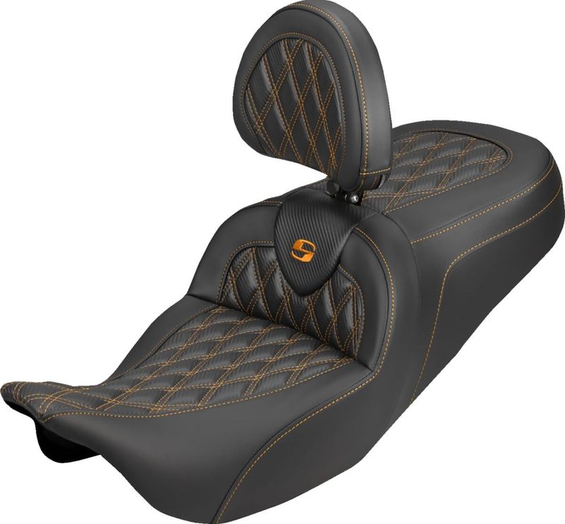 Sadel Saddlemen Roadsofa kolfiber orange Touring 08-upp 808-07B-206B3