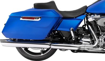 Sadel Drag Specialties Reach Predator III förlängd dubbel diamond Touring 23-upp svart