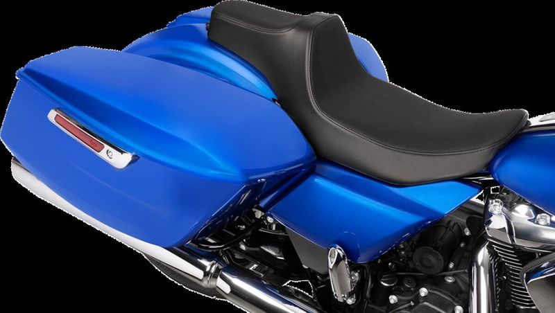 Sadel Drag Specialties Reach Predator III förlängd vinyl slät Touring 23-upp