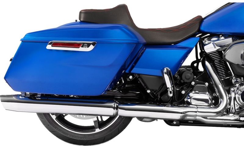 Sadel Drag Specialties Reach Predator III förlängd vinyl röd Touring 23-upp