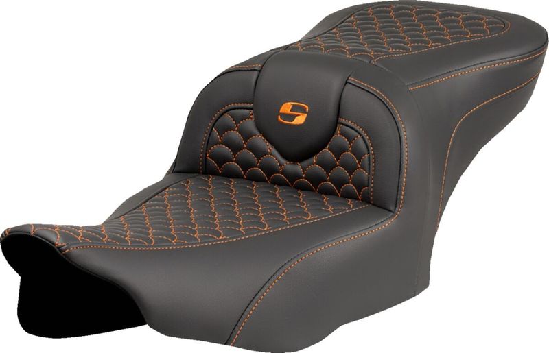 Sadel Saddlemen Dragon RoadSofa orange Touring 23-upp