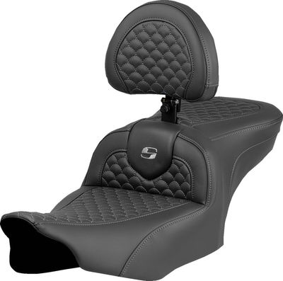 Sadel Saddlemen Dragon RoadSofa Dark W/driver grå Touring 23-upp