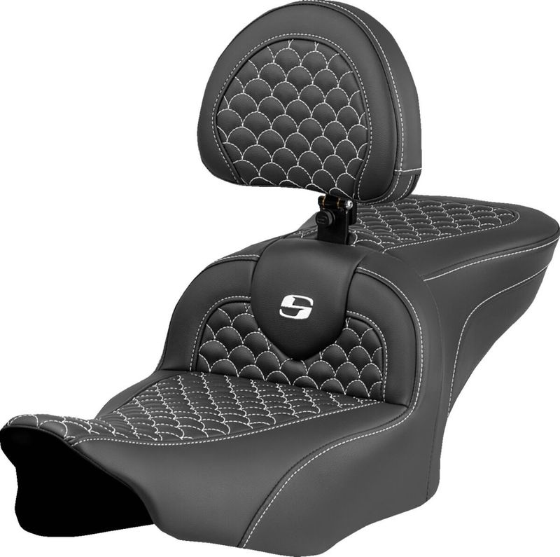 Sadel Saddlemen Dragon RoadSofa förare Touring 23-upp vit