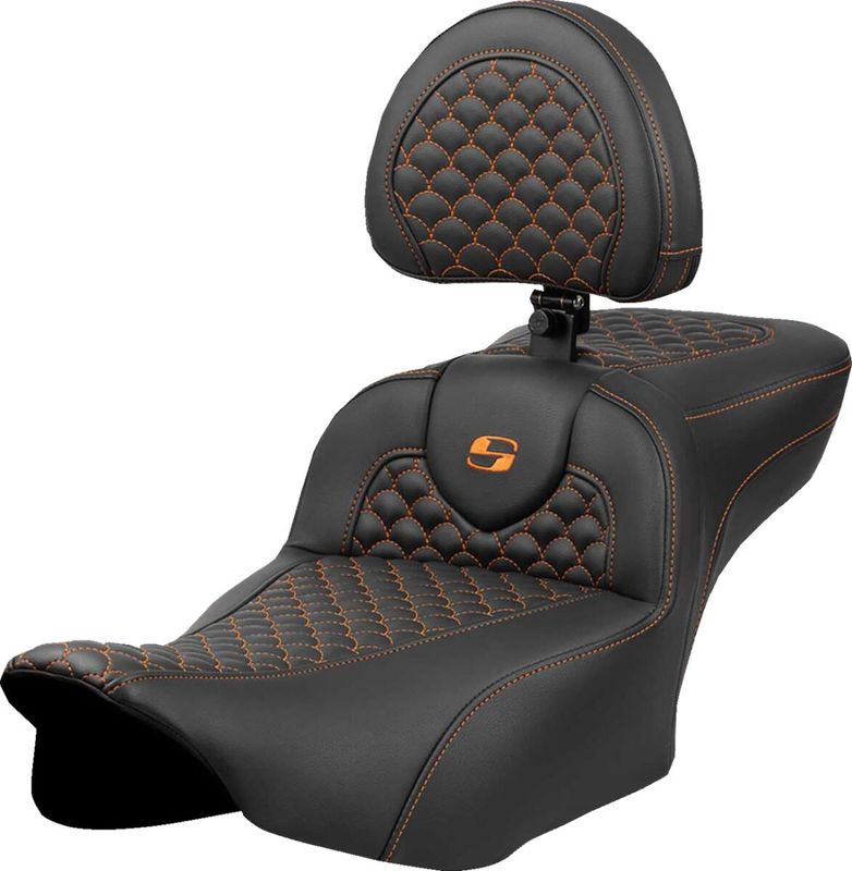 Sadel Saddlemen Dragon RoadSofa W/drive Ext orange Touring 23-upp