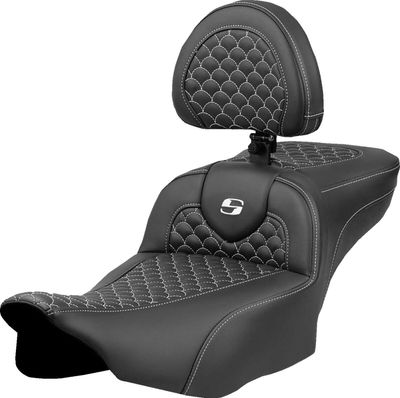 Sadel Saddlemen Dragon RoadSofa Ext vit Touring 23-upp 823-07-209B6