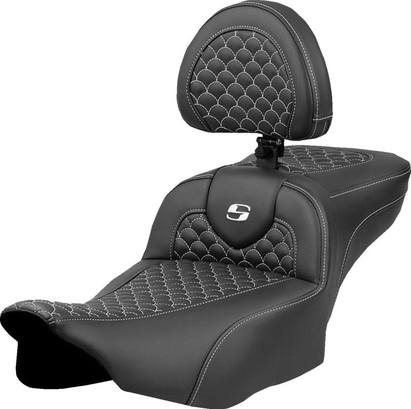 Sadel Saddlemen Dragon RoadSofa Ext vit Touring 23-upp 823-07-209B6
