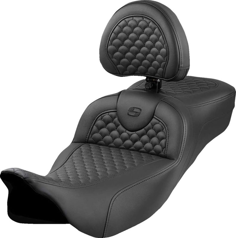 Sadel Saddlemen Dragon RoadSofa Sofa Reach svart förlängd Touring 08-upp 808-07B-209B0